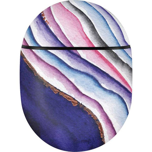 Violet Watercolor Geode Google Pixel Buds Skin